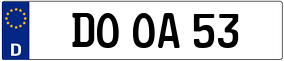 Trailer License Plate